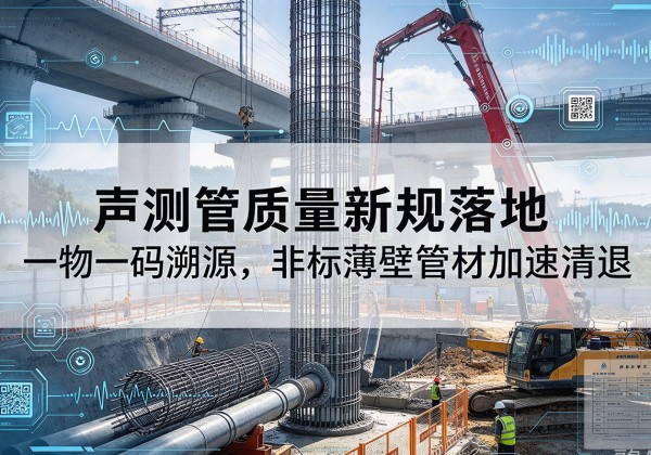 路桥声测管质量新规落地，一物一码溯源，非标薄壁管材加速清退
